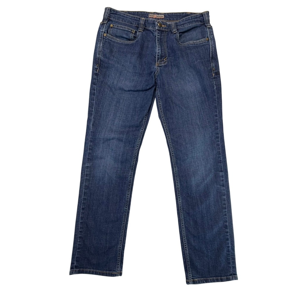 5.11 Tactical Women's Straight Leg Blue Denim‎ Jeans Size 32x30 Workwear Chores